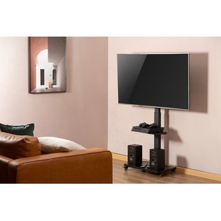 Support TV au sol Pied mobile 37-75, TV-Stand-1Mobile